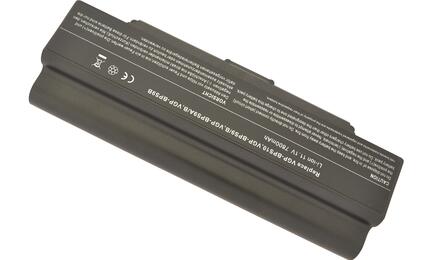 Усиленная аккумуляторная батарея для ноутбука Sony VAIO VGP-BPS9B VGN-NR260E 11.1V Black 7800mAh OEM Усиленная аккумуляторная батарея для ноутбука Sony VAIO VGP-BPS9B VGN-NR260E 11.1V Black 7800mAh OEM - фото 5