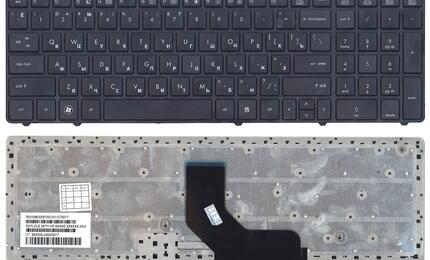 Клавиатура для ноутбука HP ProBook (6560B, 6565B, 6570, 6575B) Black, (Black Frame) RU