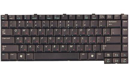 Клавиатура для ноутбука Samsung (X05, X06, X10, X20) Black, RU - фото 2