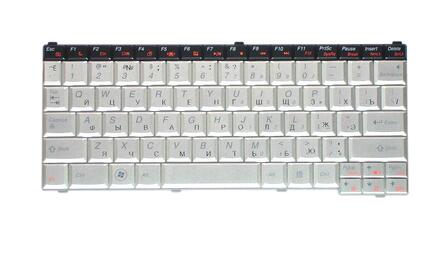 Клавиатура для ноутбука Lenovo Ideapad (U150) Silver, RU - фото 2