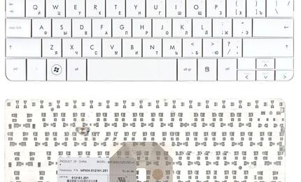 Клавиатура для ноутбука HP Pavilion (DV2-1000, dv2-1020er, dv2-1035er, dv2-1110er) White, RU
