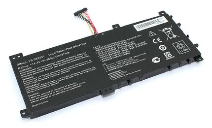 Аккумуляторная батарея для ноутбука Asus B41N1304 Asus VivoBook V451 14.4V Black 2600mAh OEM