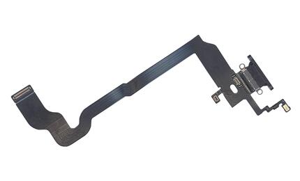 Шлейф разъема питания для смартфона Apple iPhone X черный