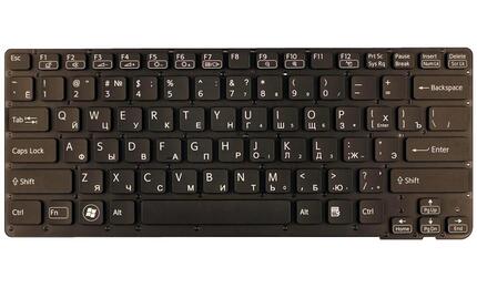Клавиатура для ноутбука Sony Vaio (VPC-CA, VPCCA, VPC-SA, VPCSA) Black, (No Frame) RU - фото 2