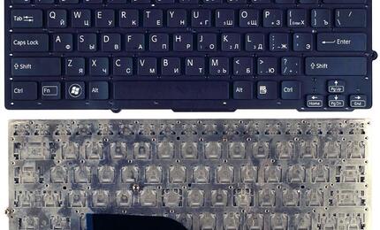 Клавиатура для ноутбука Sony Vaio (VPC-SD, VPC-SB) Black, (NoFrame) RU