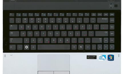 Клавиатура для ноутбука Samsung (300E4A) Black, (Black TopCase), RU