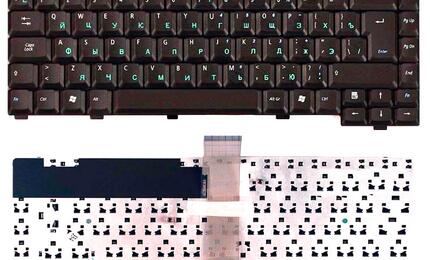 Клавиатура для ноутбука Asus M6000, M6N Black, (No Frame) RU