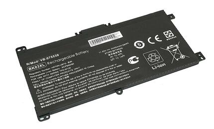 Аккумуляторная батарея для ноутбука HP BK03XL Pavilion X360 11.55V Black 3400mAh OEM Аккумуляторная батарея для ноутбука HP BK03XL Pavilion X360 11.55V Black 3400mAh OEM