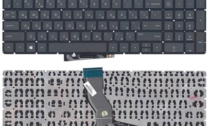 Клавиатура для ноутбука HP Pavilion (15-ab, 15-ab000, 15-ab100, 15-ab200, 15z-ab100, 15z-ab100, 15-ak, 15-bc, 17-ab, 17-g, HP Omen 15-ax032TX, 15-AX033TX, 15-ax030TX, 15-ax008ur) Black, (No Frame), RU