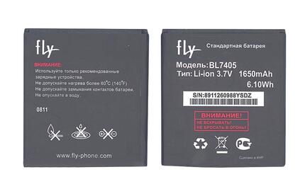 Аккумуляторная батарея для смартфона Fly BL7405 IQ449 Pronto 3.7V Black 1650mAh 6.10Wh