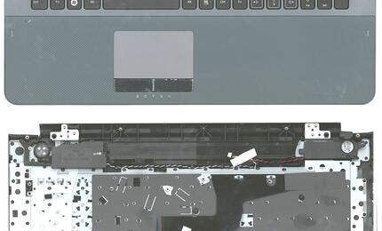Клавиатура для ноутбука Samsung (RC720) Black, (Gray TopCase), RU