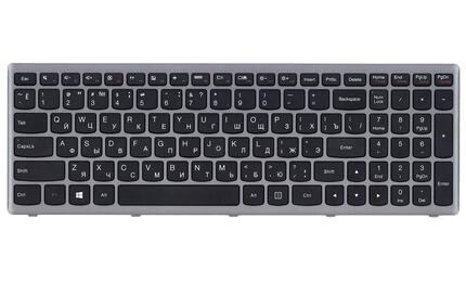 Клавиатура для ноутбука Lenovo IdeaPad (FLex 15) Black, (Gray Frame), RU - фото 2