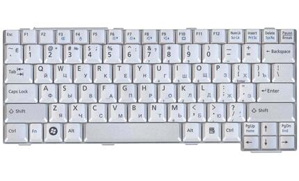 Клавиатура для ноутбука Fujitsu (E8110, T4210, S7110, S2110, S6230) Silver, RU - фото 2