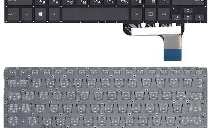 Клавиатура для ноутбука Asus Zenbook (UX303U) с подсветкой (Light), Black, (No Frame), RU