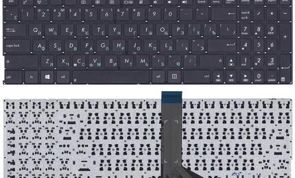 Клавиатура для ноутбука Asus (X555L) Black, (No Frame), RU