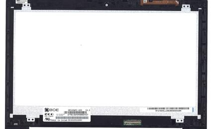 Матрица с тачскрином (модуль) для ноутбука Asus S400 HD черный. HB140WX1-400 V4.0, B140XW03 V.0, N140BGE -L42, TCF14F21 V1.1, LP140WH2(TL)(E2), TCP14F21 V1.0