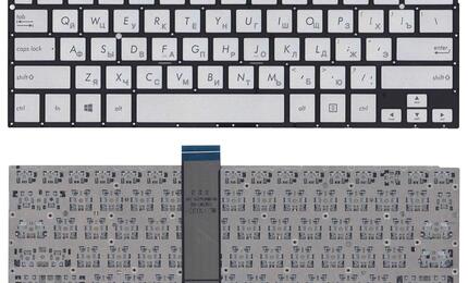 Клавиатура для ноутбука Asus (TP300) Silver, (No Frame) RU