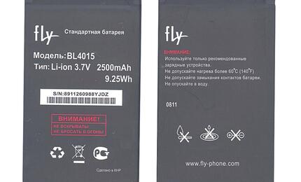 Аккумуляторная батарея для смартфона Fly BL4015 Fly IQ440 Energy 3.7V Black 2500mAh 9.25Wh