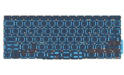 Клавиатура для ноутбука Apple MacBook (A1708), Black, (No Frame), RU (плоский энтер) - фото 3