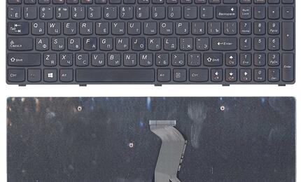 Клавиатура для ноутбука Lenovo IdeaPad (G500, G700), Black, (Black Frame) RU