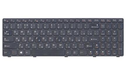 Клавиатура для ноутбука Lenovo IdeaPad (G500, G700), Black, (Black Frame) RU - фото 2