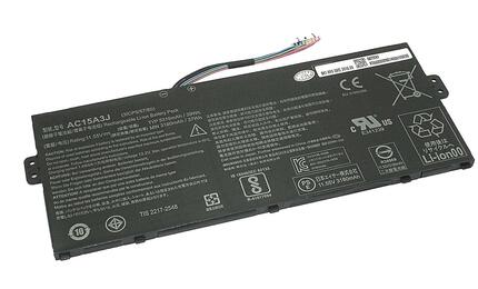 Аккумуляторная батарея для ноутбука Acer AC15A3J Chromebook 11 11.55V Black 3315mAh Аккумуляторная батарея для ноутбука Acer AC15A3J Chromebook 11 11.55V Black 3315mAh