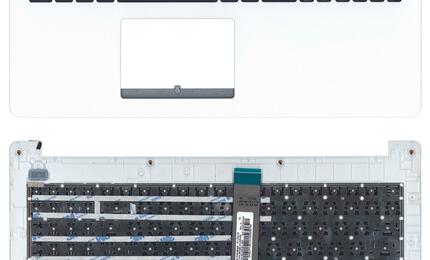 Клавиатура для ноутбука Asus (X502) Black, (White TopCase), RU