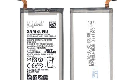 Аккумуляторная батарея для смартфона Samsung EB-BG955ABE Galaxy S8+ SM-G955 3.85V Black 3500mAh 13.48Wh