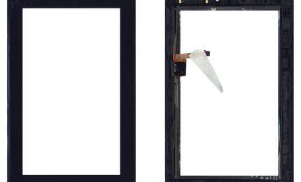 Тачскрин (Сенсорное стекло) для Huawei Mediapad 7 Vogue S7-602, S7-601u черный с рамкой