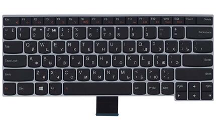 Клавиатура для ноутбука Lenovo IdeaPad (V490) Black, (Silver Frame), RU - фото 2
