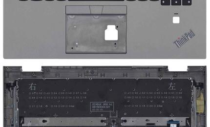 Клавиатура для ноутбука Lenovo ThinkPad X1 Yoga 3rd Gen Silver, (Silver TopCase) RU