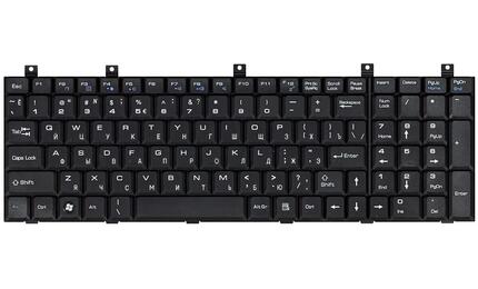 Клавиатура для ноутбука LG (E500) MSI (A5000, CR500, CR600, CX500, CX600, CX700, E500, ER710, EX600, EX700, GE600, GX600, M673, MS-1632, MS-1635, MS-1636, MS-163D, MS-1656, MS-1675, MS-1682, MS-1683, UX600, VR600, VR700, VX600) Black, RU - фото 2