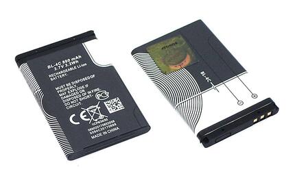 Аккумуляторная батарея для смартфона Nokia BL-4C 6100 3.7V Black 890mAh 3.2Wh
