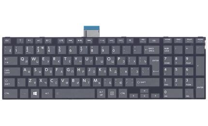 Клавиатура Toshiba Satellite (L50D-A, L70-A, S50-A, S50D-A, S70-A, S70D-A, S70T-A, S75-A, S75D-A, S75T-A) Black, (Black Frame) RU (вертикальный энтер) - фото 2