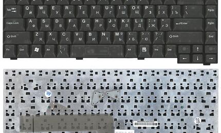Клавиатура для ноутбука Fujitsu Amilo M1437, M1439, D7850 Black, RU