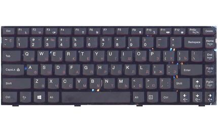 Клавиатура для ноутбука Lenovo IdeaPad (Y410P) Black, (Black Frame), RU - фото 2