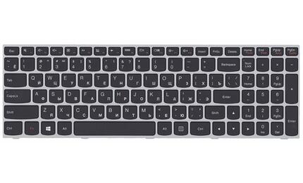 Клавиатура для ноутбука Lenovo IdeaPad (G50-70, G50-30), Black, (Gray Frame) RU - фото 2