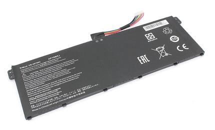 Аккумуляторная батарея для ноутбука Acer AP16M5J 3 A315-21 7.4V Black 4800mAh OEM Аккумуляторная батарея для ноутбука Acer AP16M5J 3 A315-21 7.4V Black 4800mAh OEM