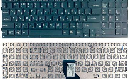 Клавиатура для ноутбука Sony Vaio (VPC-CB, VPC-CB17, VPCCB3S1R, VPCCB2S1R) Black, (No Frame) RU