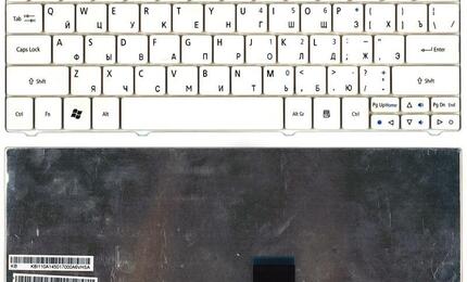 Клавиатура для ноутбука Acer Aspire (1420, 1425, 1425P, 1810, 1810T, 1820, 1825, 1830T) Aspire One (715, 721, 722, 751, 751H, 752, 752H, 753, ZA3, ZA5) Acer Ferrari One (200) White, RU