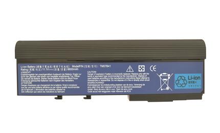 Усиленная аккумуляторная батарея для ноутбука Acer BTP-ANJ1 Aspire 3620 11.1V Black 6600mAh OEM Усиленная аккумуляторная батарея для ноутбука Acer BTP-ANJ1 Aspire 3620 11.1V Black 6600mAh OEM