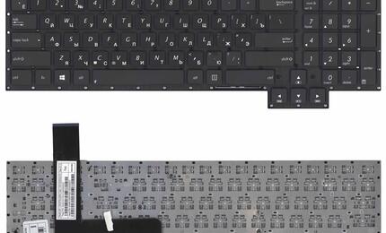 Клавиатура для ноутбука Asus (G750), Black, (No Frame) RU