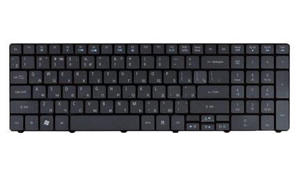 Клавиатура Acer Aspire (5236, 5242, 5250, 5410T, 5810T, 5820) с подсветкой (Light) Black, RU - фото 2