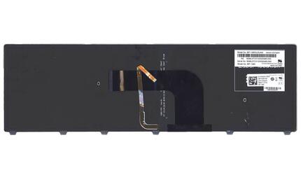 Клавиатура для ноутбука Dell Inspiron 17-7000 13-3737 17-7737 с подсветкой (Light) Silver, (Silver Frame), RU - фото 3