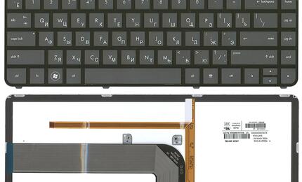 Клавиатура для ноутбука HP Pavilion (DM4-3000) с подсветкой (Light), Black, (Black Frame) RU