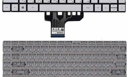 Клавиатура для ноутбука HP Pavilion (13-an), Silver, (No Frame) RU