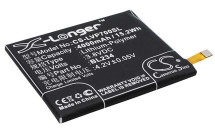 Аккумуляторная батарея для смартфона Lenovo CS-LVP700SL P70 3.8V Black 4000mAh 15.2Wh - фото 2