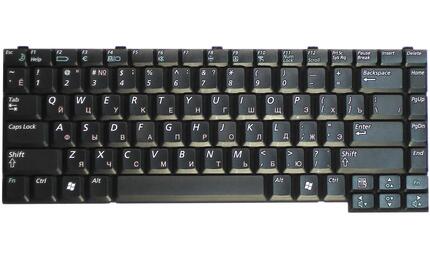 Клавиатура для ноутбука Samsung (P28, P29) Black RU - фото 2