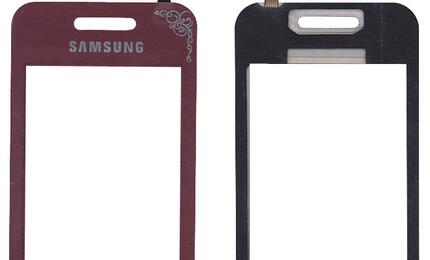 Тачскрин (Сенсорное стекло) для смартфона Samsung Star GT-S5230 красный