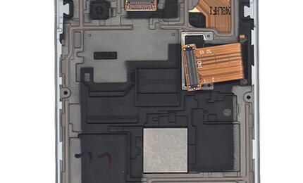 Матрица с тачскрином (модуль) для Samsung Galaxy S4 mini GT-I9190 белый с рамкой - фото 2